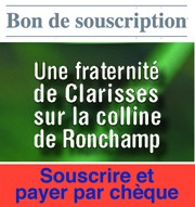 Souscrire pour les Clarisses de Ronchamp